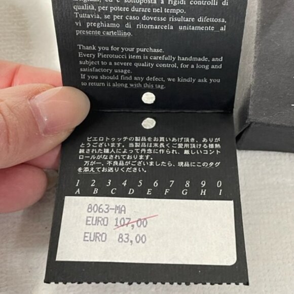 Pierotucci Italian Leather black wallet NWT. - Picture 5 of 6